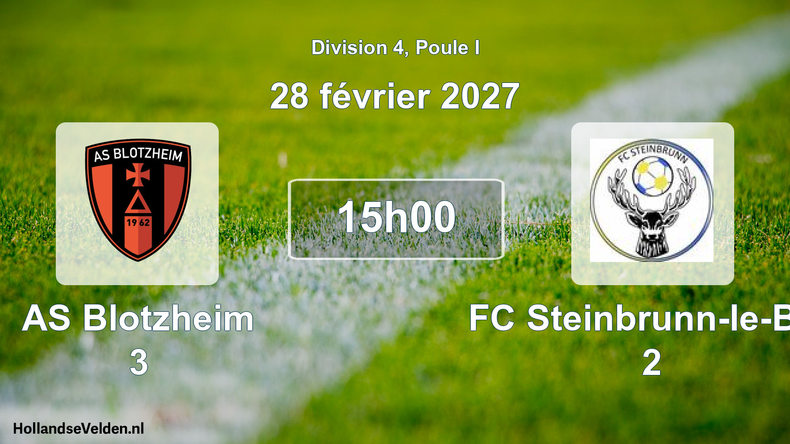 Scheduled Match: AS Blotzheim 3 - FC Steinbrunn-le-Bas 2 (28 February 2027)