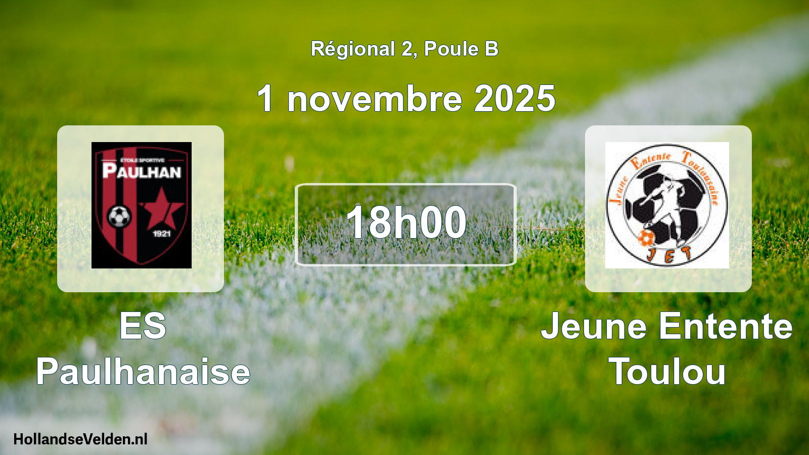 Geplande wedstrijd: ES Paulhanaise - Jeune Entente Toulou (1 november 2025)