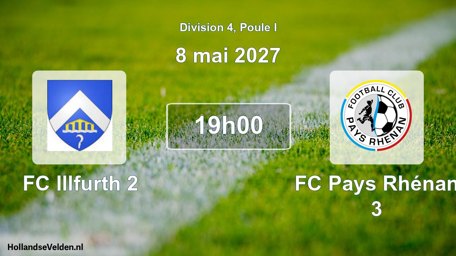 Scheduled Match: FC Illfurth 2 - FC Pays Rhénan 3 (8 May 2027)