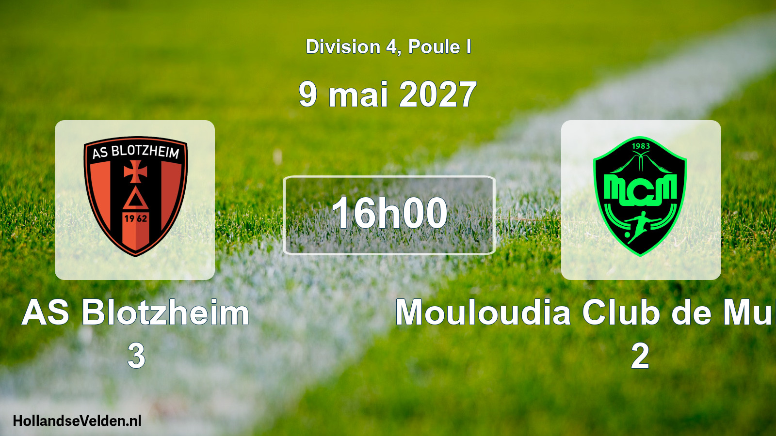 Scheduled Match: AS Blotzheim 3 - Mouloudia Club de Mulhouse 2 (9 May 2027)