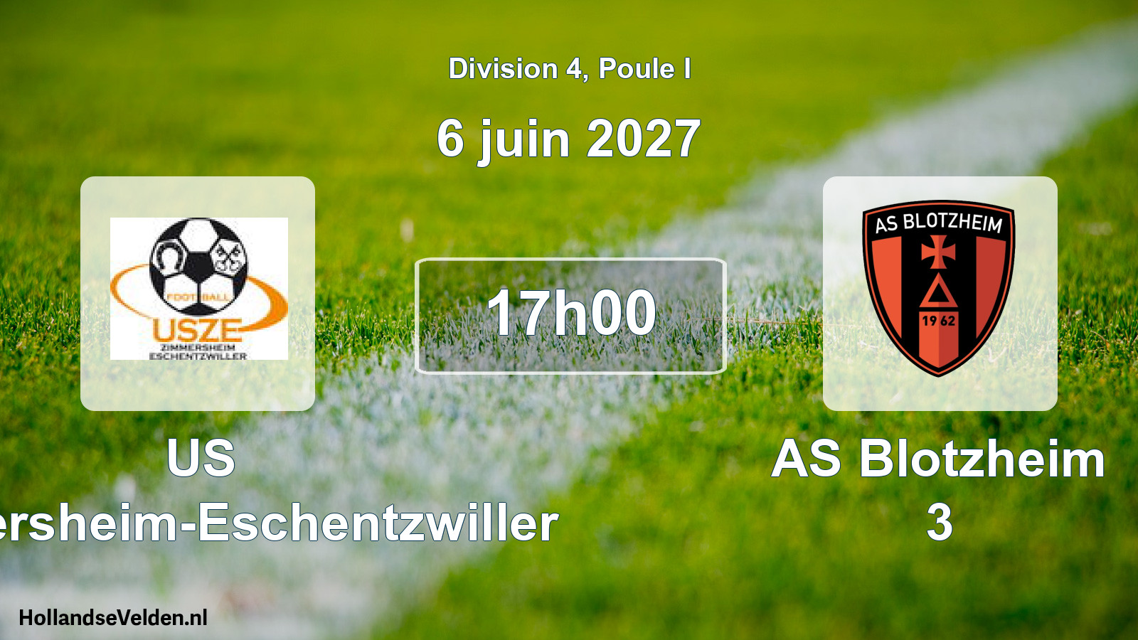 Scheduled Match: US Zimmersheim-Eschentzwiller - AS Blotzheim 3 (6 June 2027)