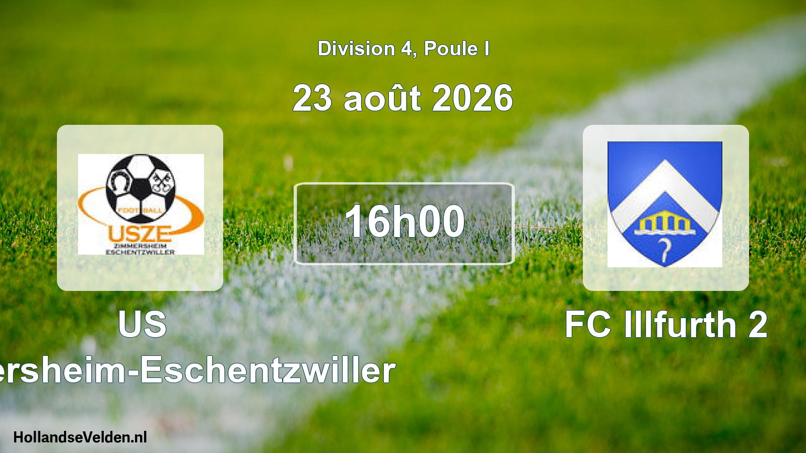 Scheduled Match: US Zimmersheim-Eschentzwiller - FC Illfurth 2 (23 August 2026)