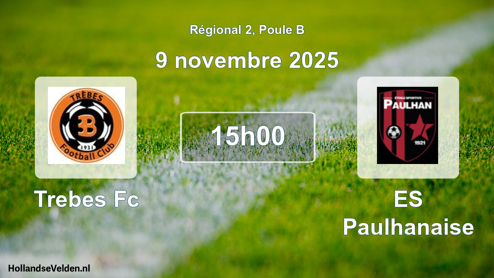 Scheduled Match: Trebes Fc - ES Paulhanaise (9 November 2025)
