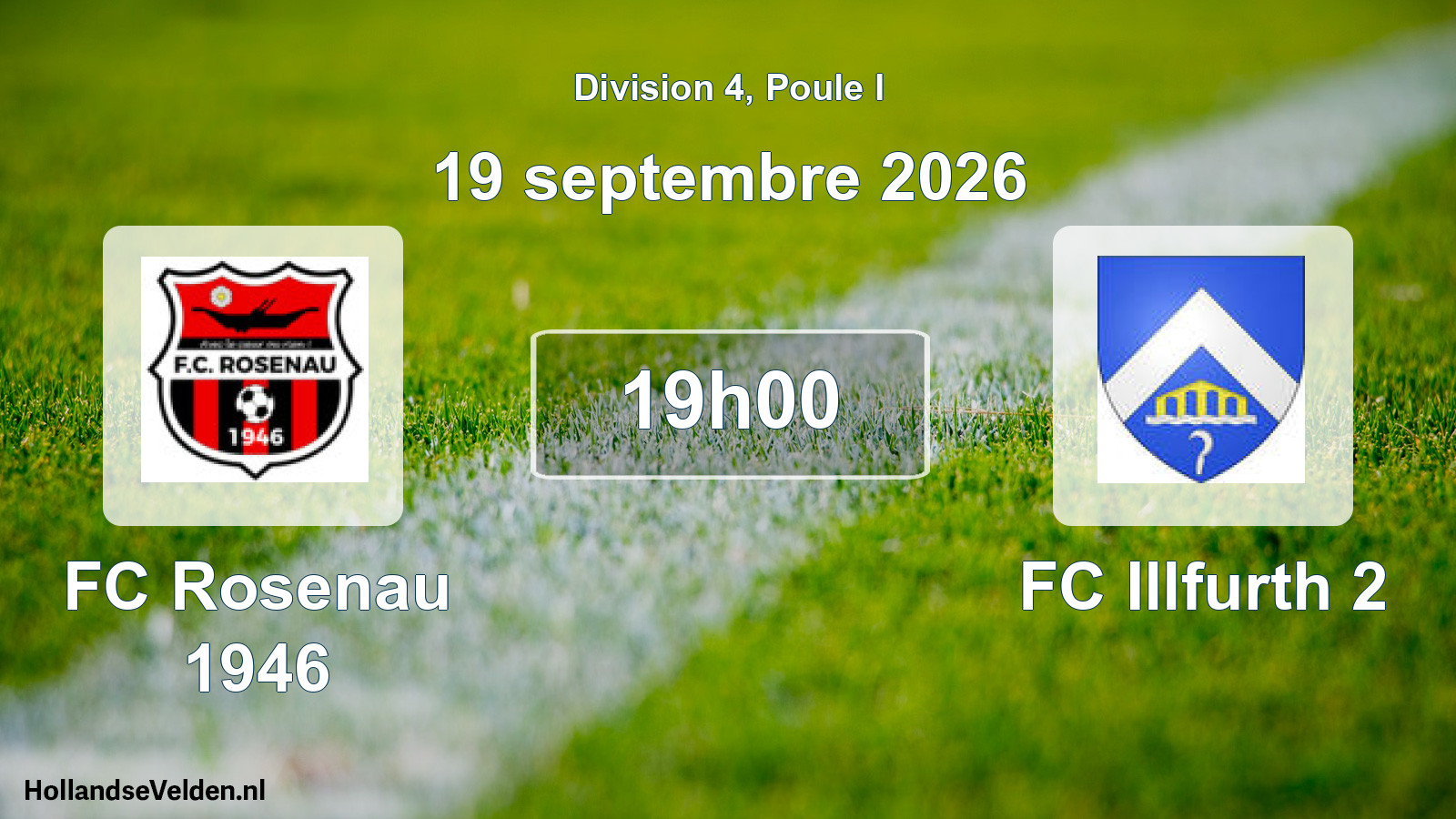 Scheduled Match: FC Rosenau 1946 - FC Illfurth 2 (19 September 2026)