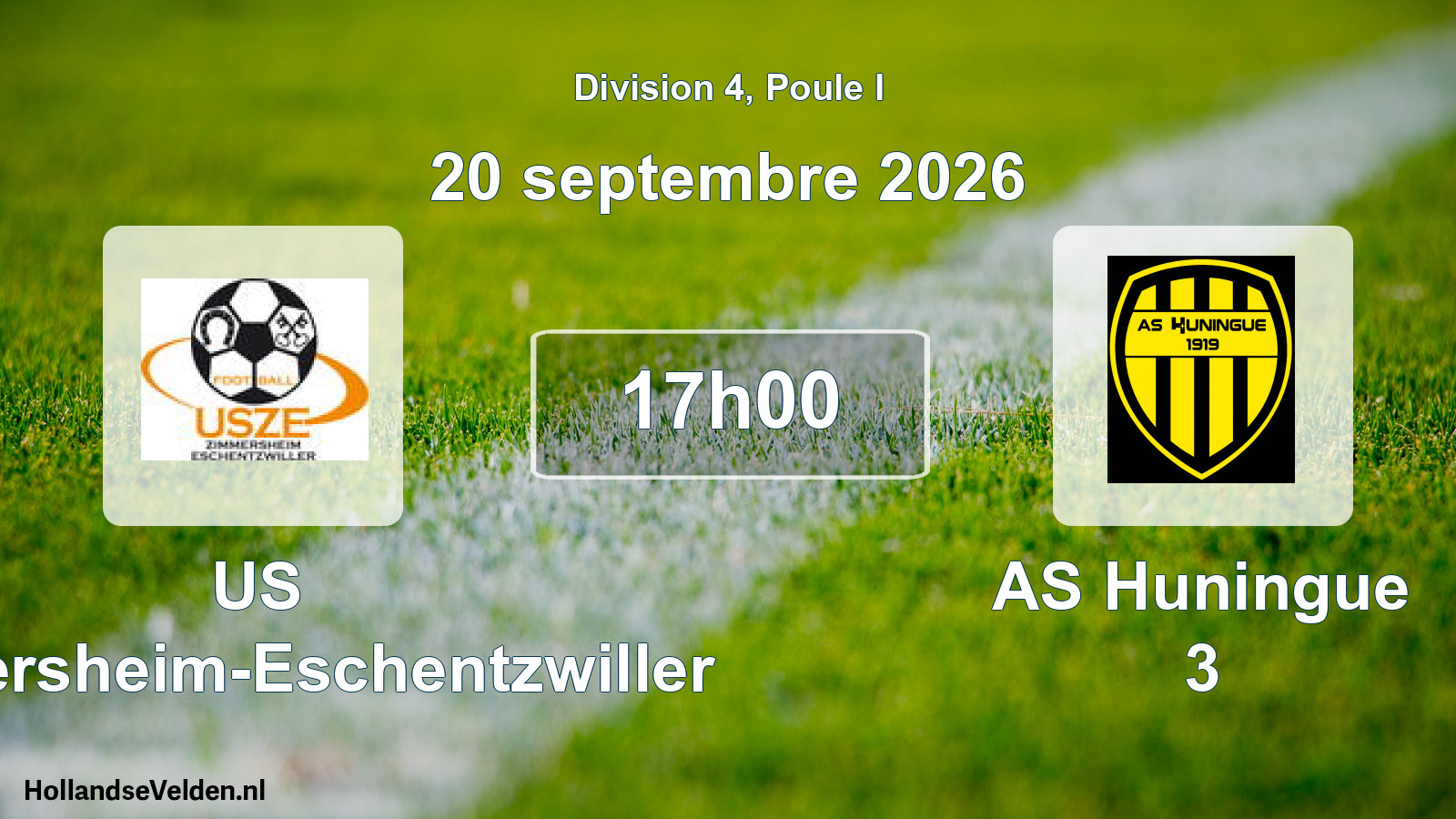 Scheduled Match: US Zimmersheim-Eschentzwiller - AS Huningue 3 (20 September 2026)