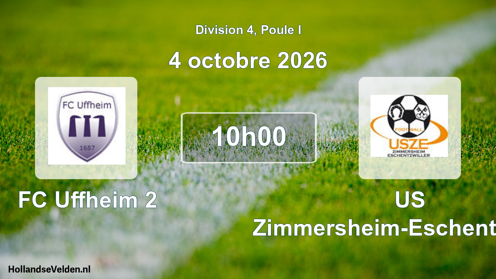 Scheduled Match: FC Uffheim 2 - US Zimmersheim-Eschentzwiller (4 October 2026)