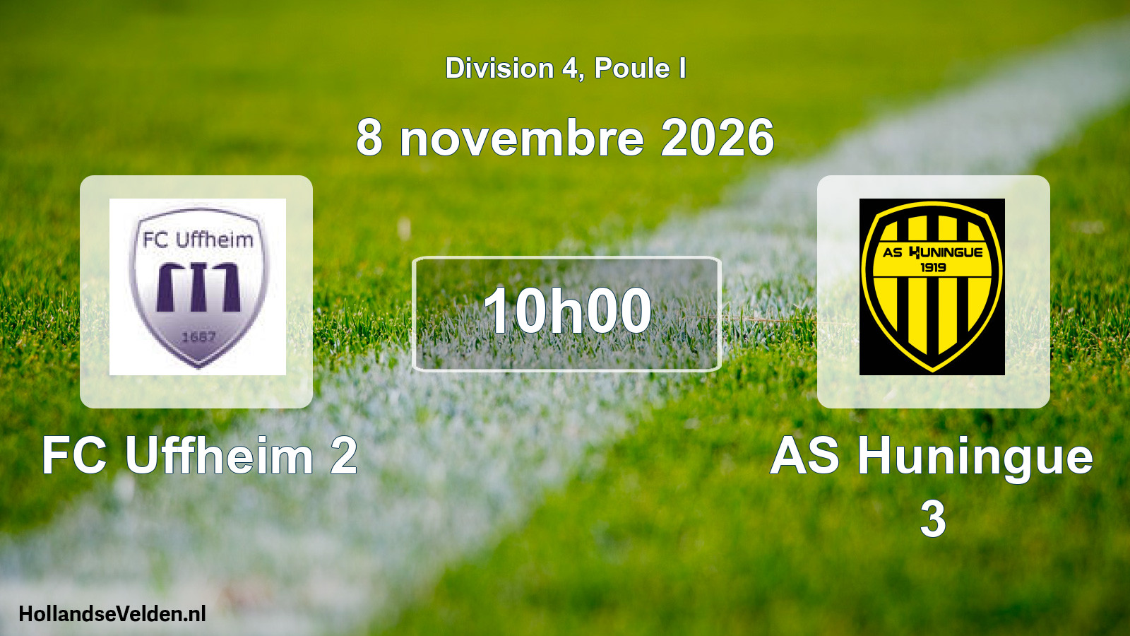 Match programmé: FC Uffheim 2 - AS Huningue 3 (8 novembre 2026)