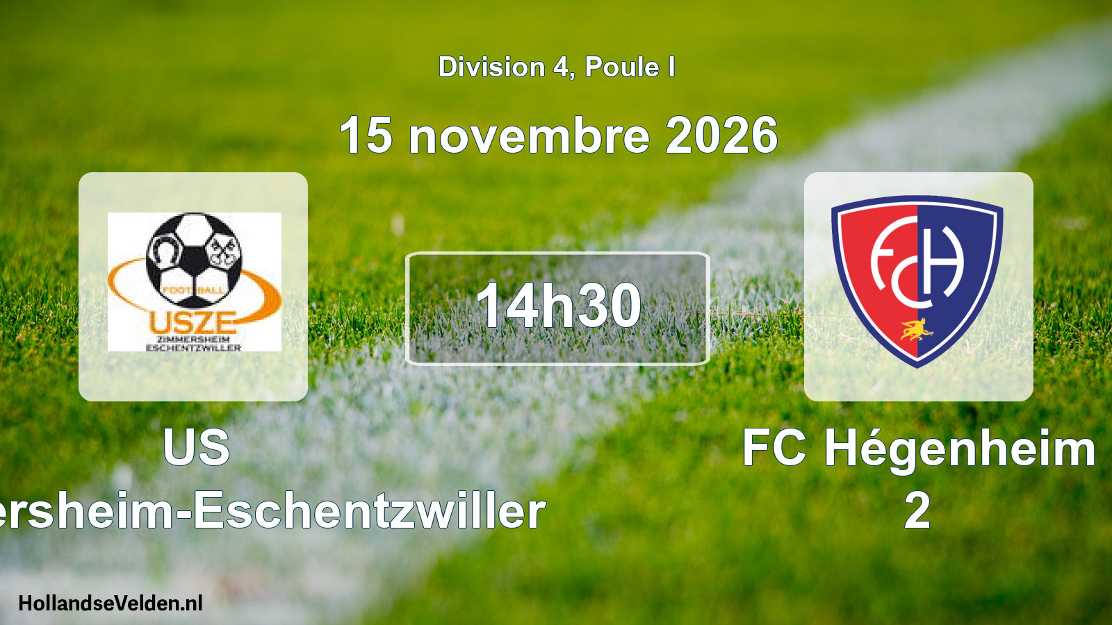 Scheduled Match: US Zimmersheim-Eschentzwiller - FC Hégenheim 2 (15 November 2026)