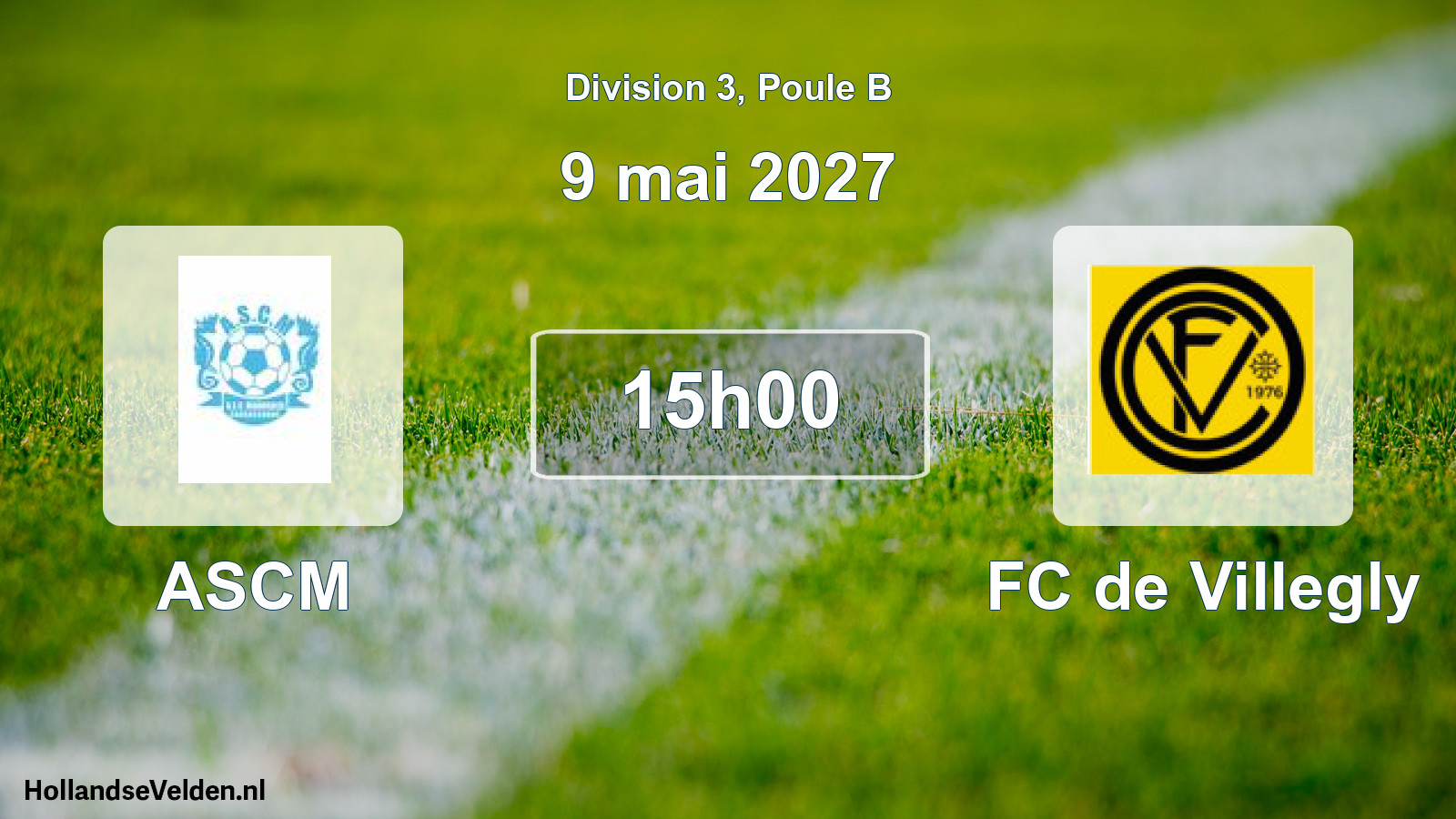 Scheduled Match: ASCM - FC de Villegly (9 May 2027)