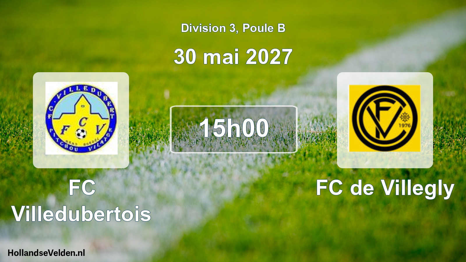Scheduled Match: FC Villedubertois - FC de Villegly (30 May 2027)