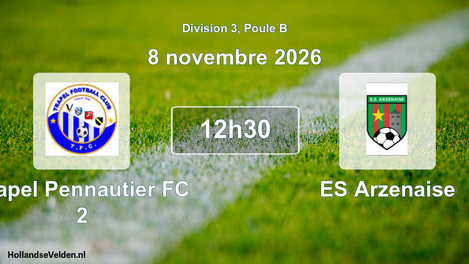 Geplande wedstrijd: Trapel Pennautier FC 2 - ES Arzenaise (8 november 2026)