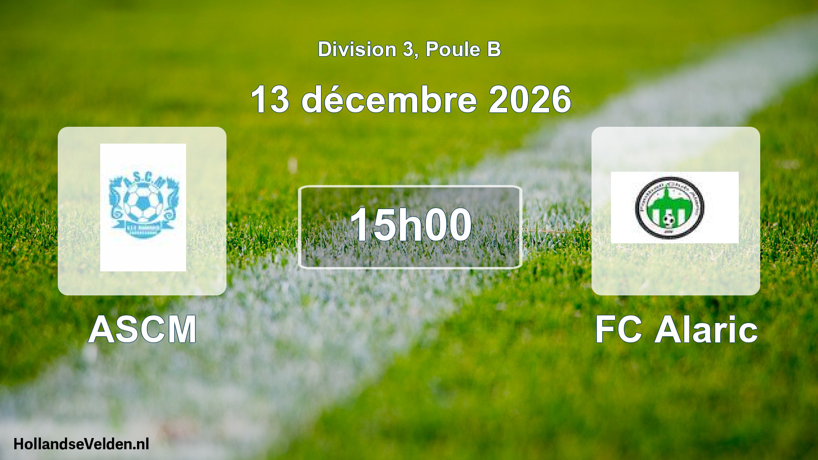 Scheduled Match: ASCM - FC Alaric (13 December 2026)