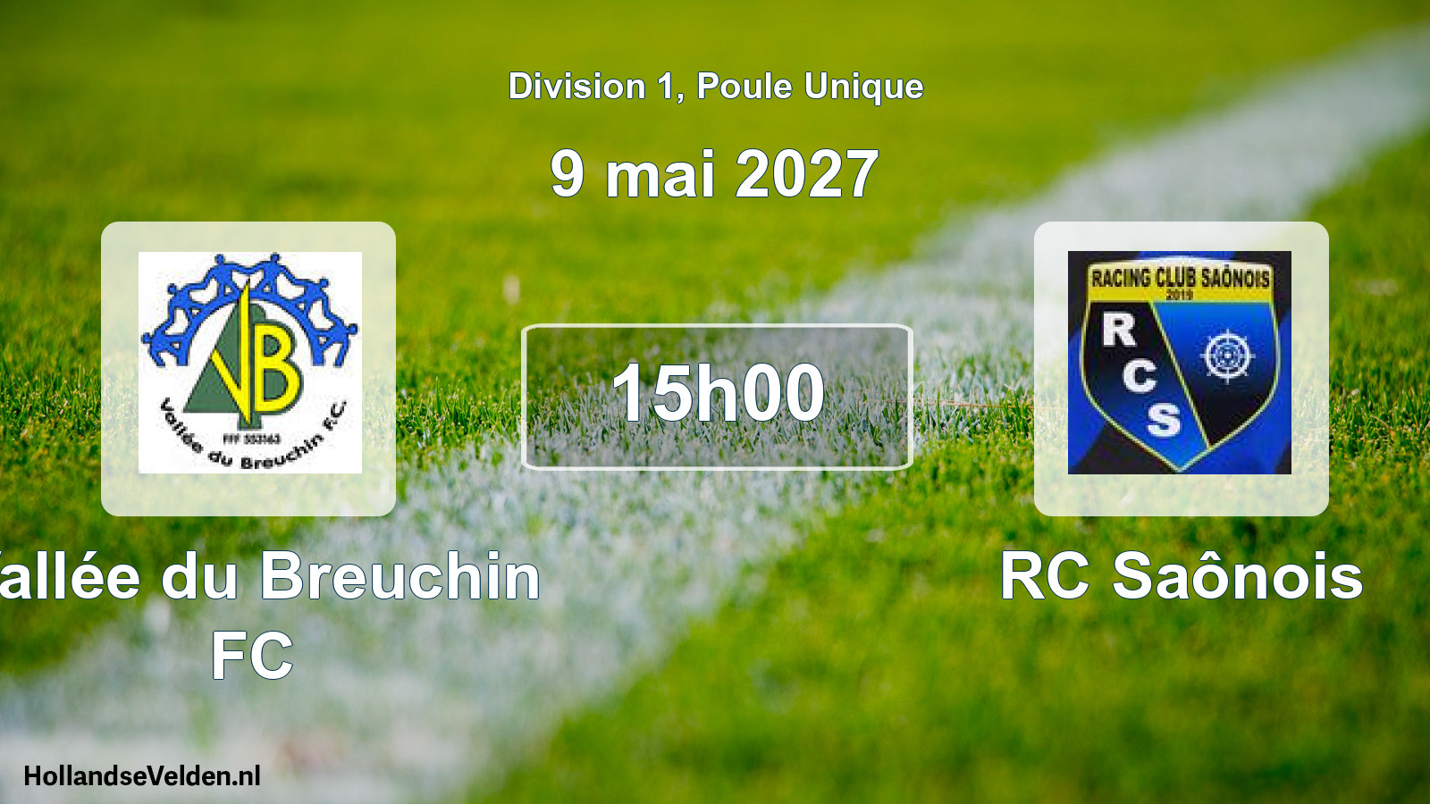 Scheduled Match: Vallée du Breuchin FC - RC Saônois (9 May 2027)