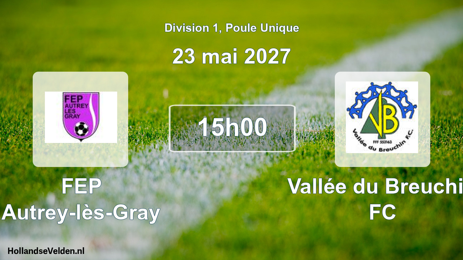 Geplande wedstrijd: FEP Autrey-lès-Gray - Vallée du Breuchin FC (23 mei 2027)