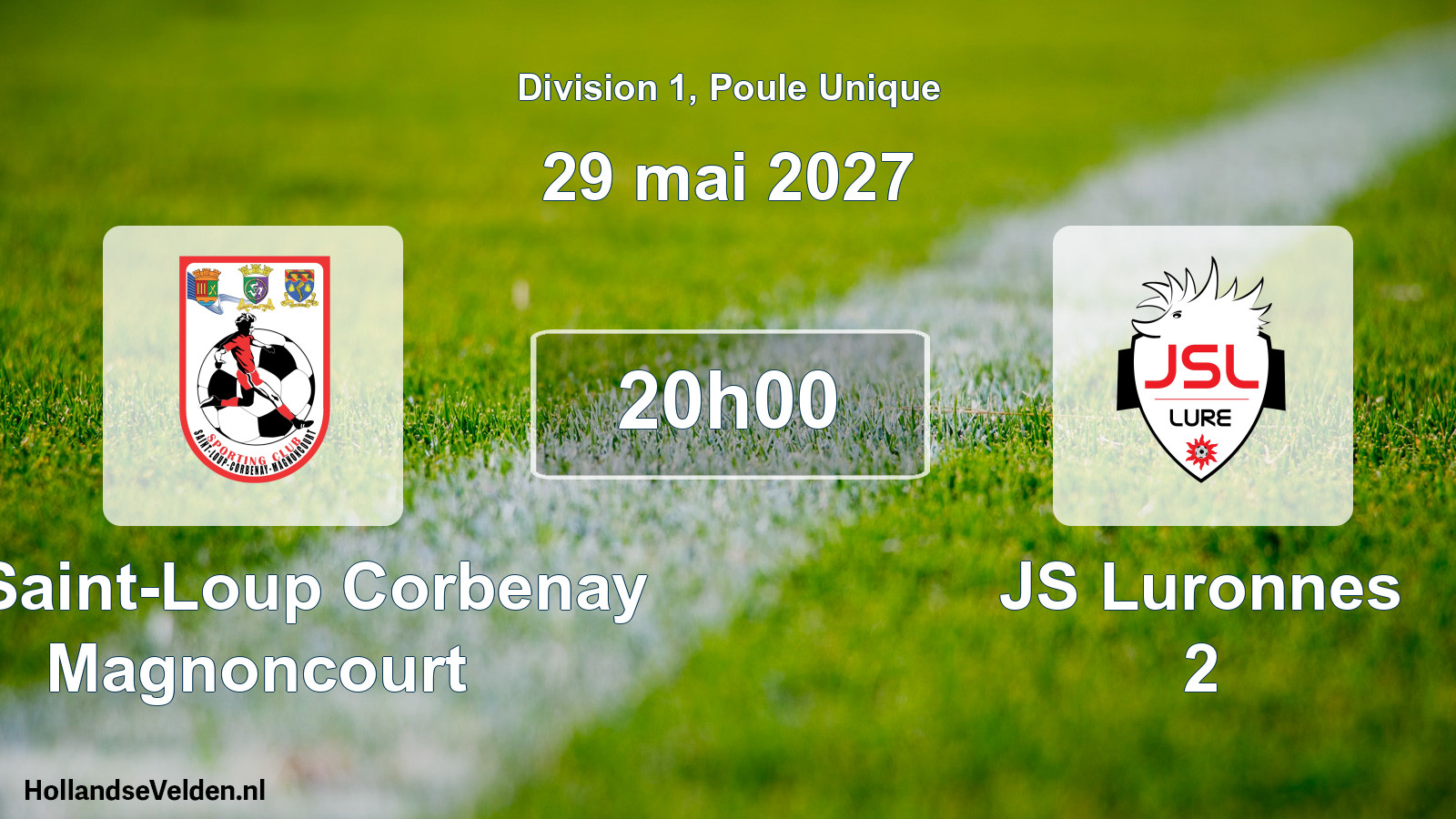 Geplande wedstrijd: SC Saint-Loup Corbenay Magnoncourt - JS Luronnes 2 (29 mei 2027)