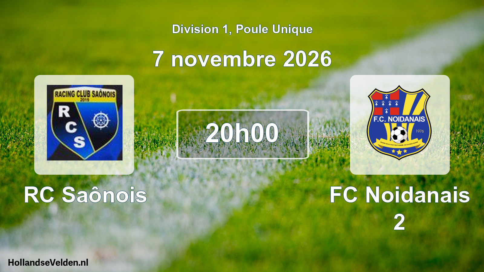 Scheduled Match: RC Saônois - FC Noidanais 2 (7 November 2026)