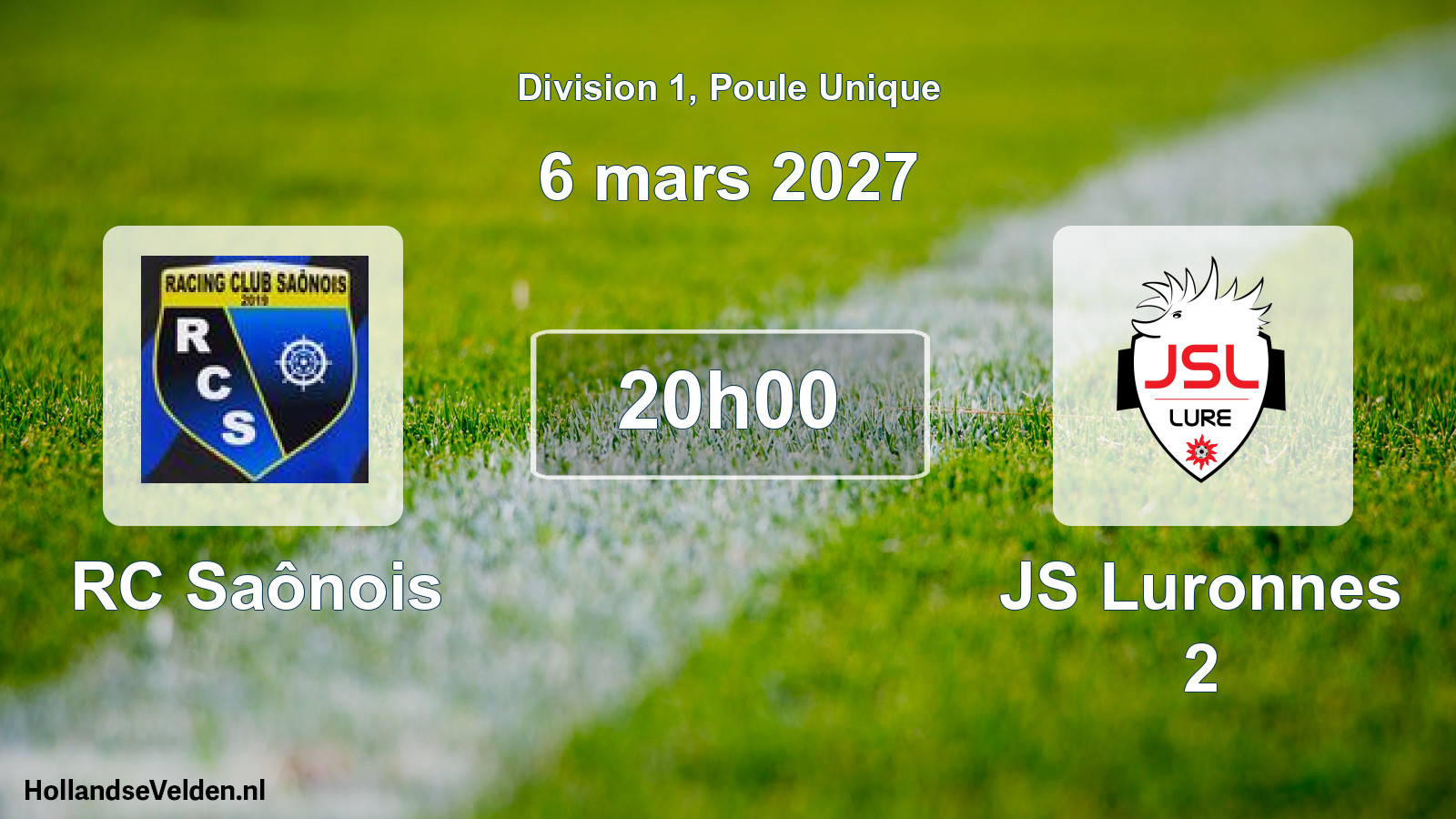 Scheduled Match: RC Saônois - JS Luronnes 2 (6 March 2027)