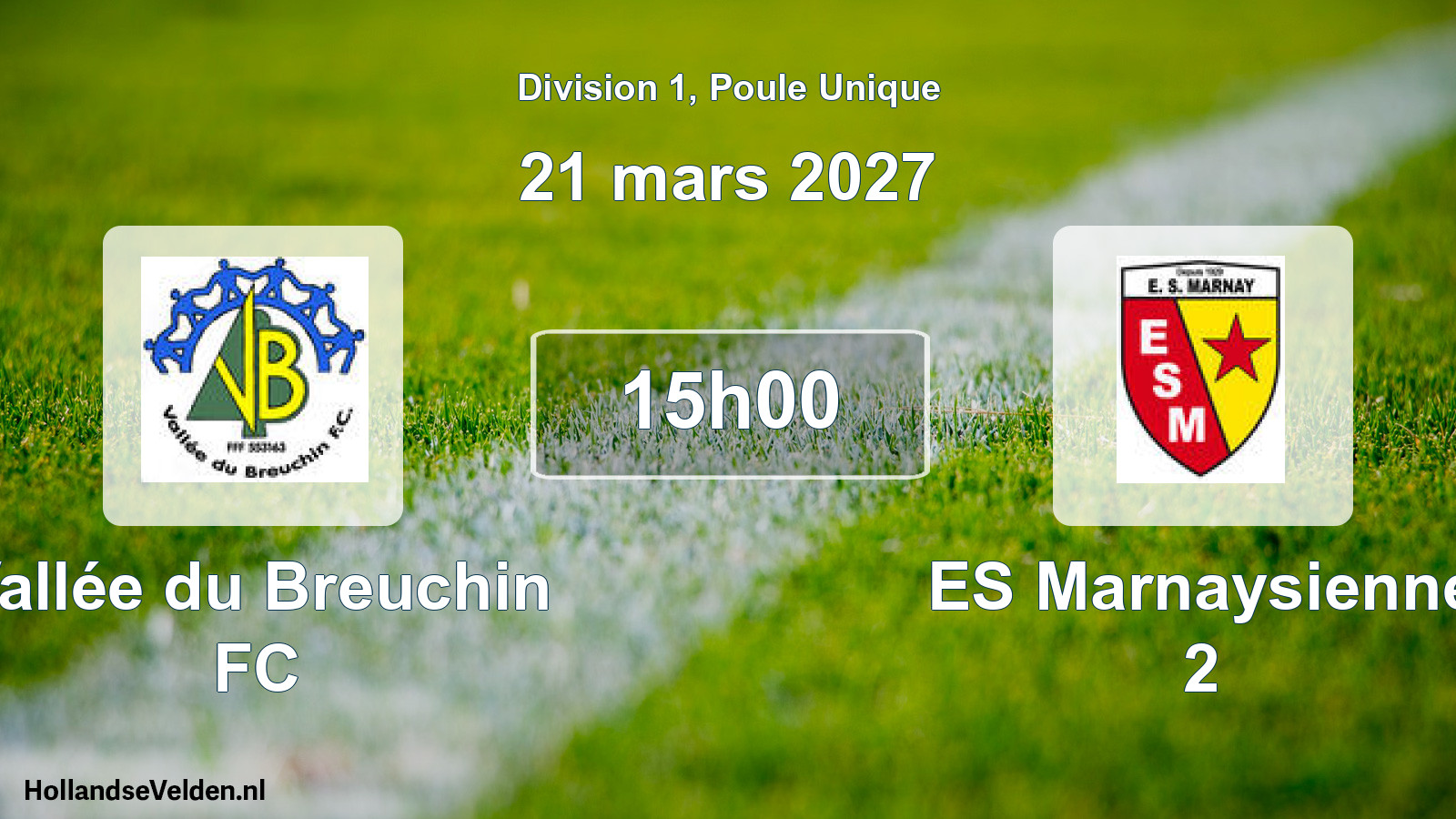Geplande wedstrijd: Vallée du Breuchin FC - ES Marnaysienne 2 (21 maart 2027)