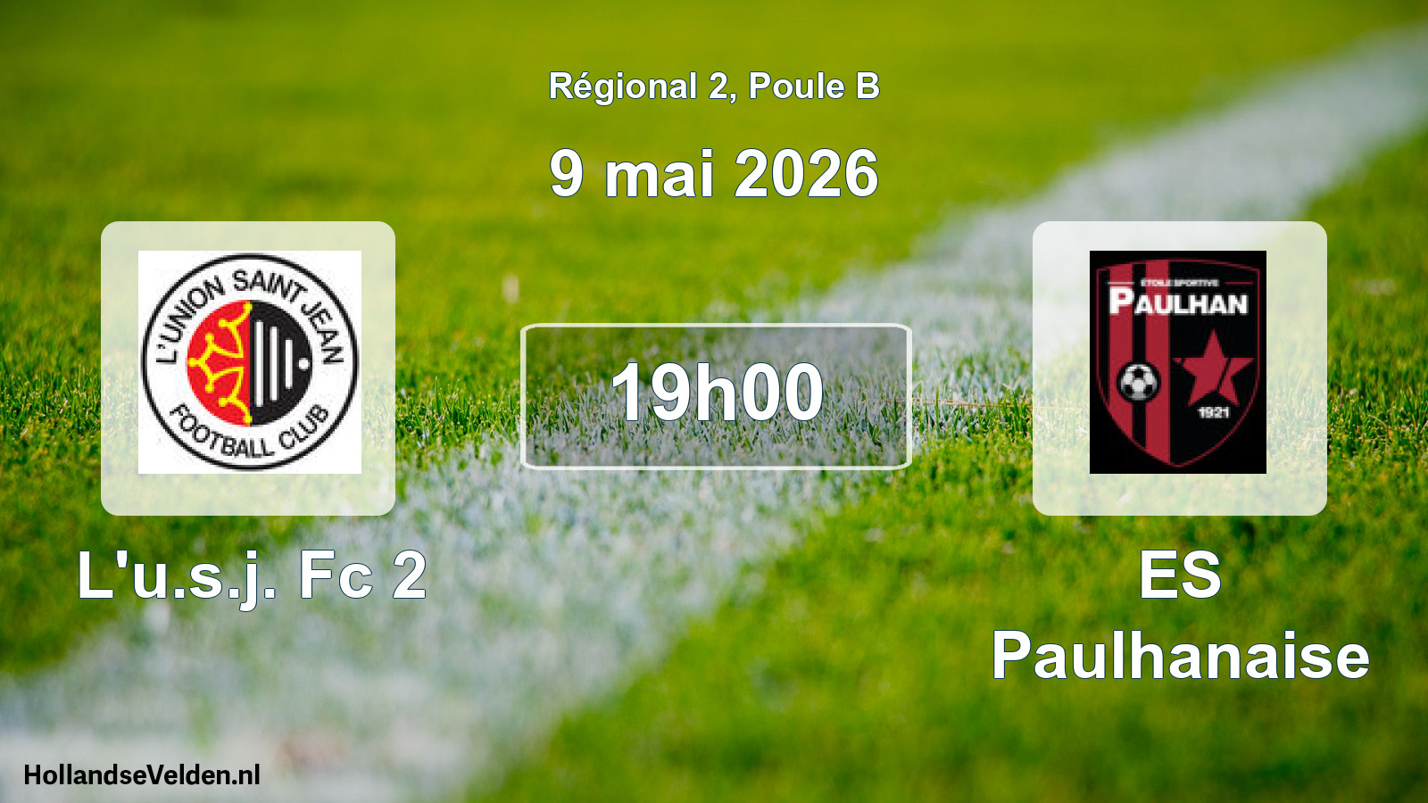 Scheduled Match: L'u.s.j. Fc 2 - ES Paulhanaise (9 May 2026)