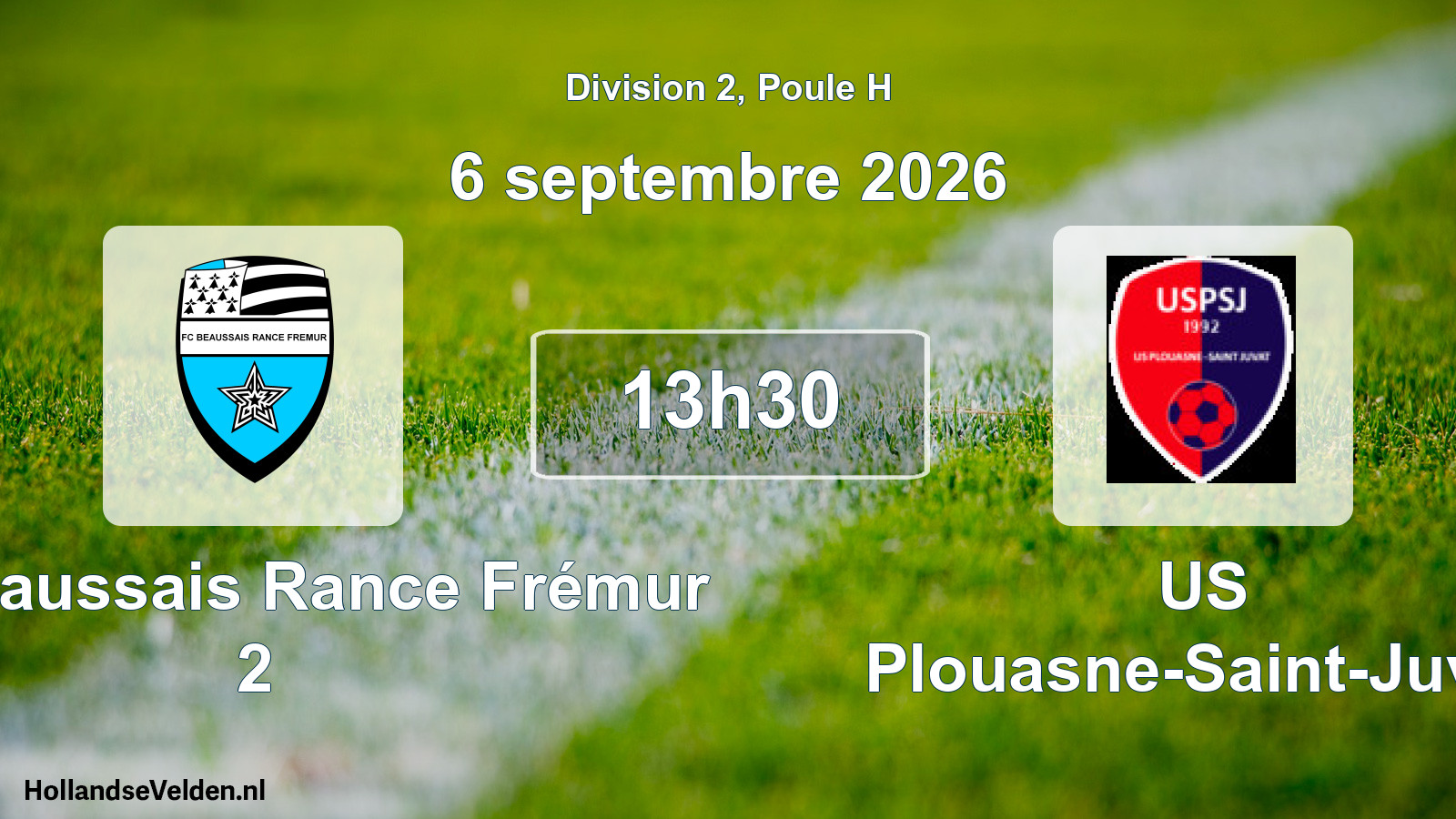 Scheduled Match: FC Beaussais Rance Frémur 2 - US Plouasne-Saint-Juvat (6 September 2026)