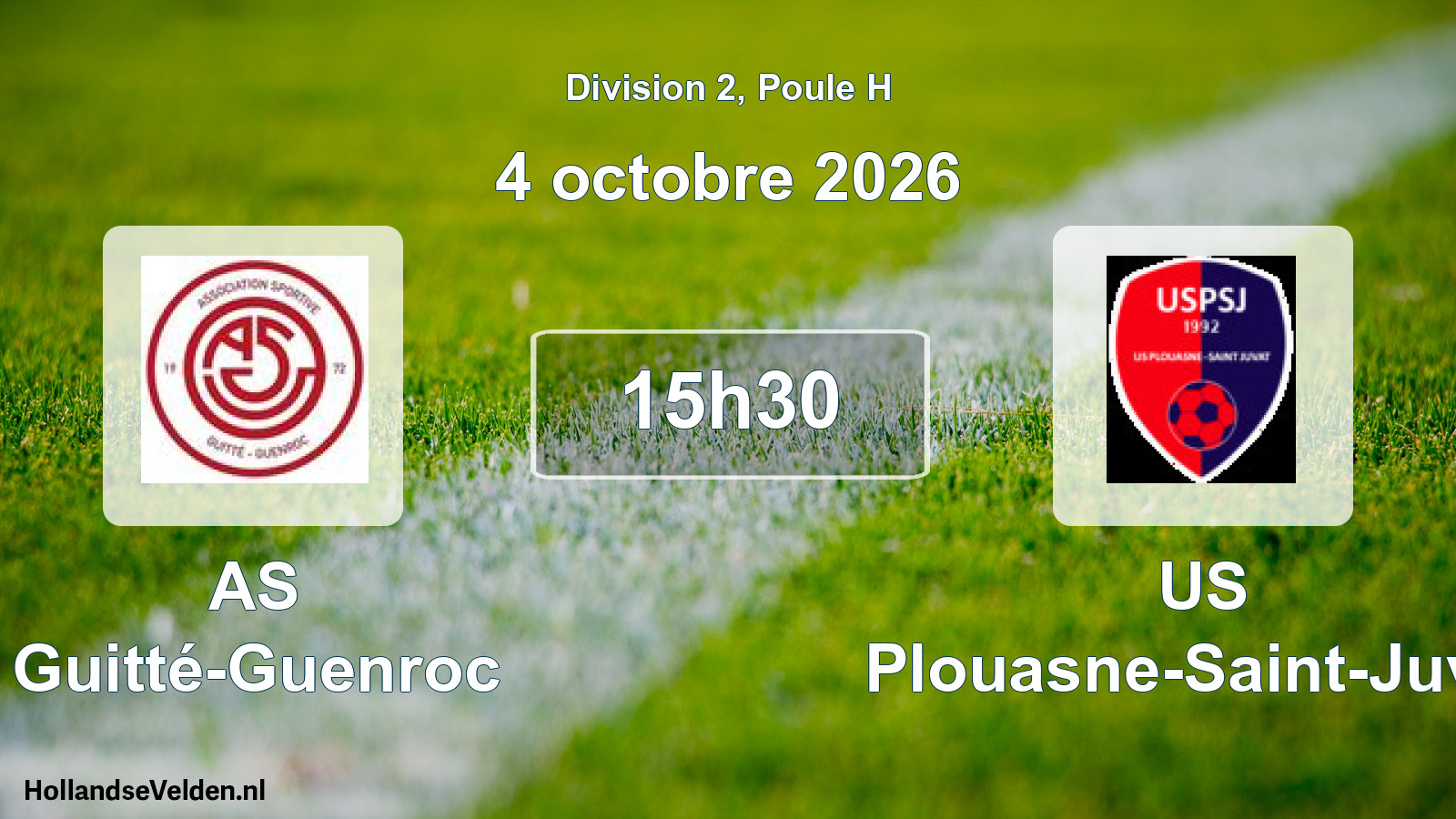 Match programmé: AS Guitté-Guenroc - US Plouasne-Saint-Juvat (4 octobre 2026)