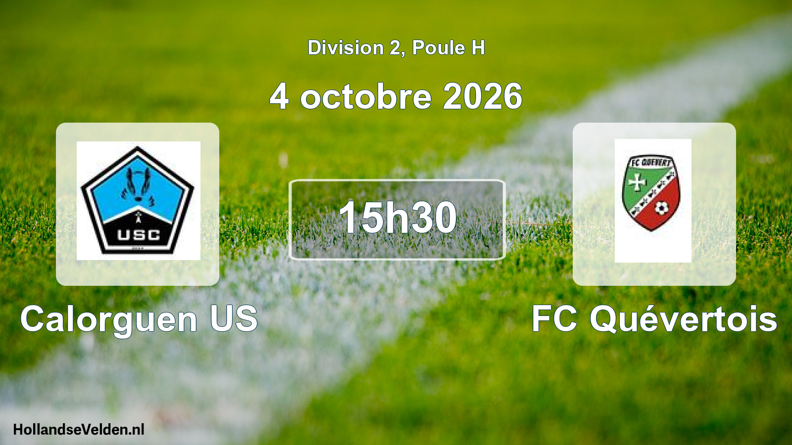 Match programmé: Calorguen US - FC Quévertois (4 octobre 2026)