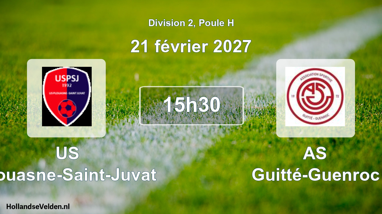 Match programmé: US Plouasne-Saint-Juvat - AS Guitté-Guenroc (21 février 2027)