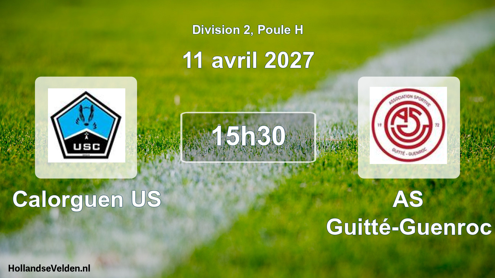 Match programmé: Calorguen US - AS Guitté-Guenroc (11 avril 2027)