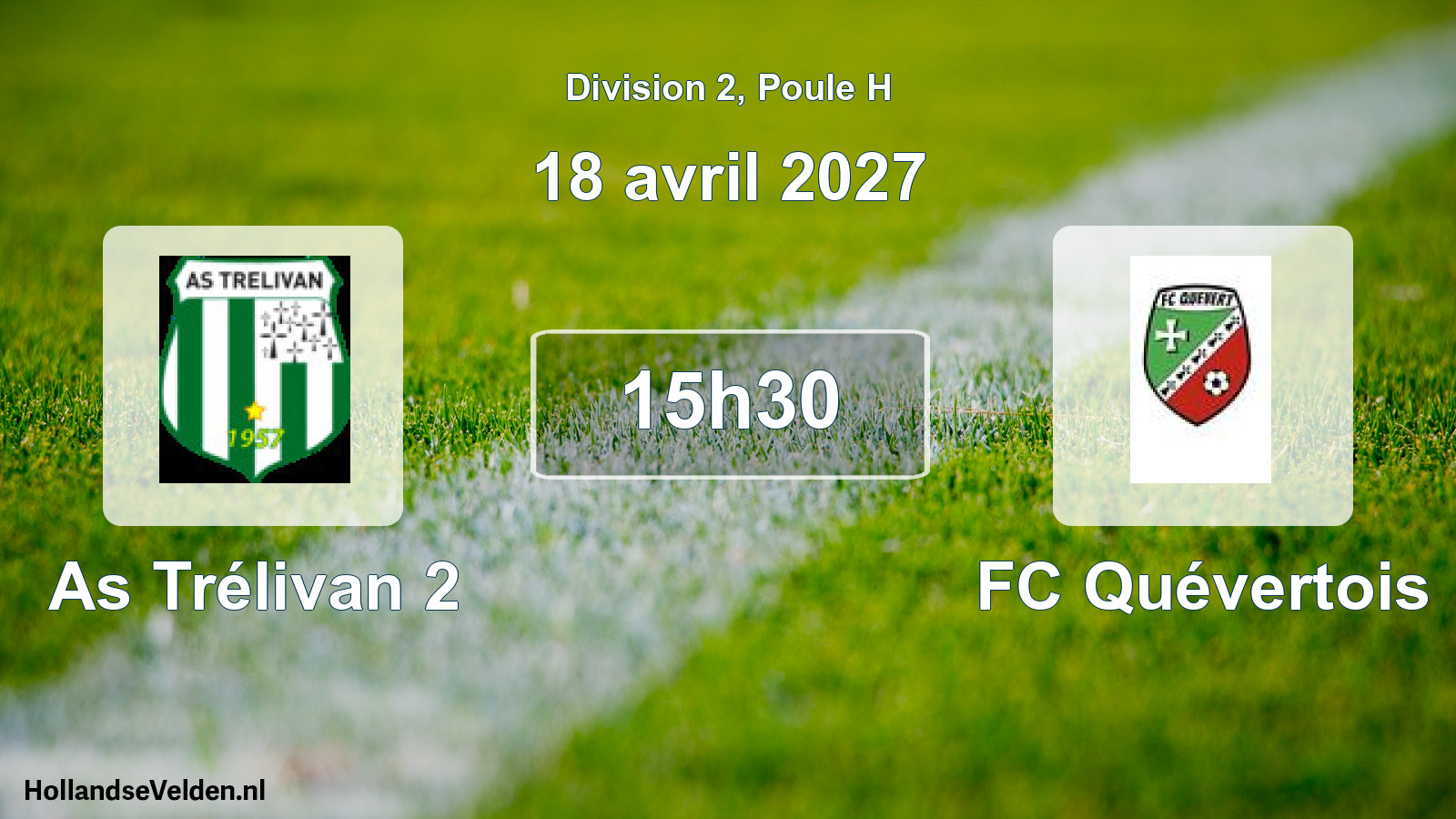 Match programmé: As Trélivan 2 - FC Quévertois (18 avril 2027)
