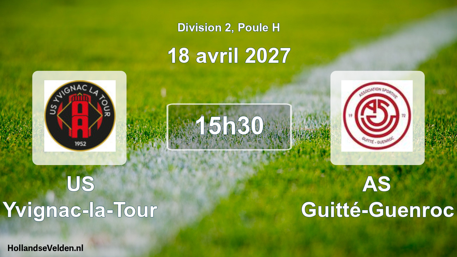 Match programmé: US Yvignac-la-Tour - AS Guitté-Guenroc (18 avril 2027)
