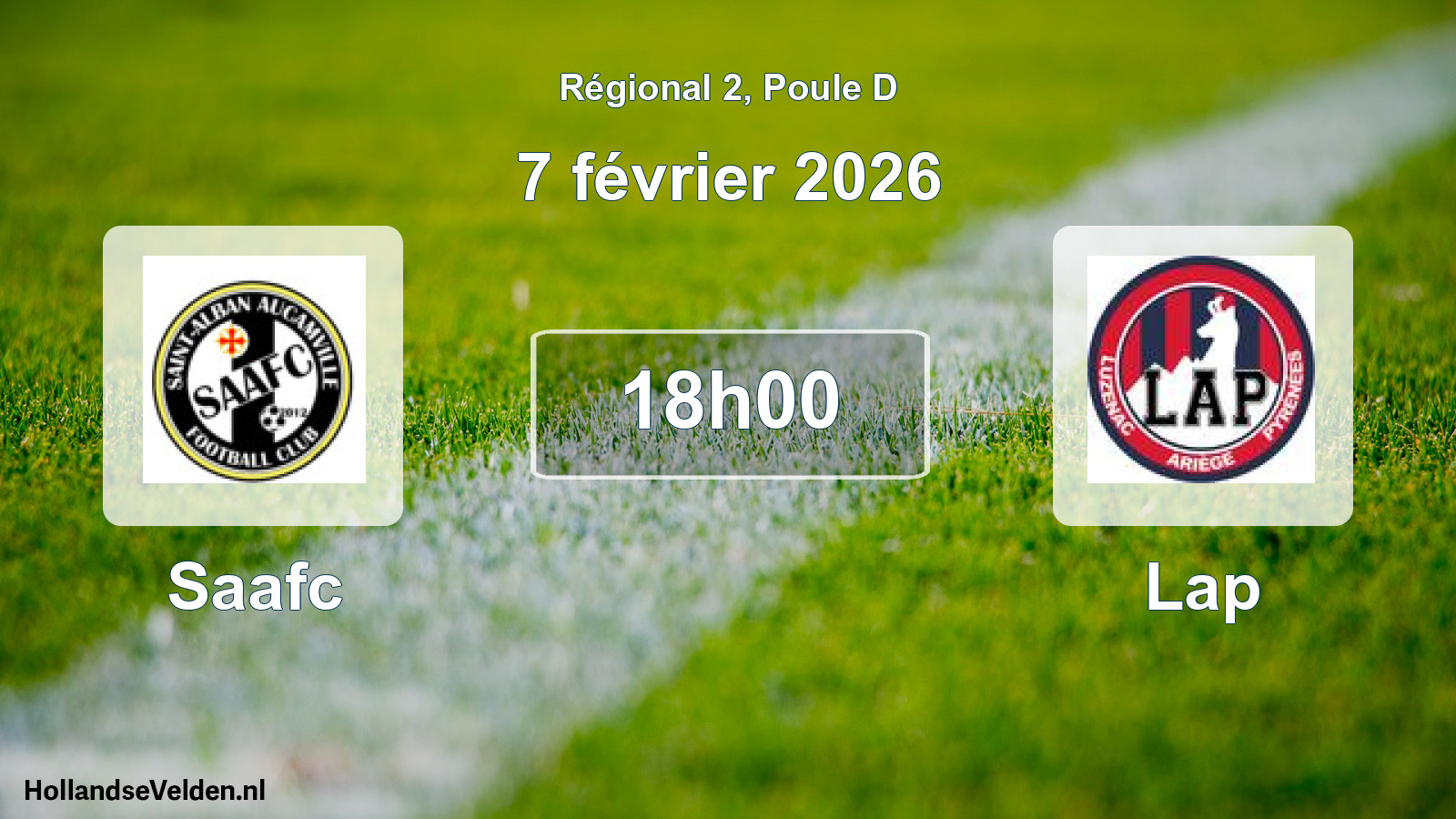 Geplande wedstrijd: Saafc - Lap (7 février 2026)