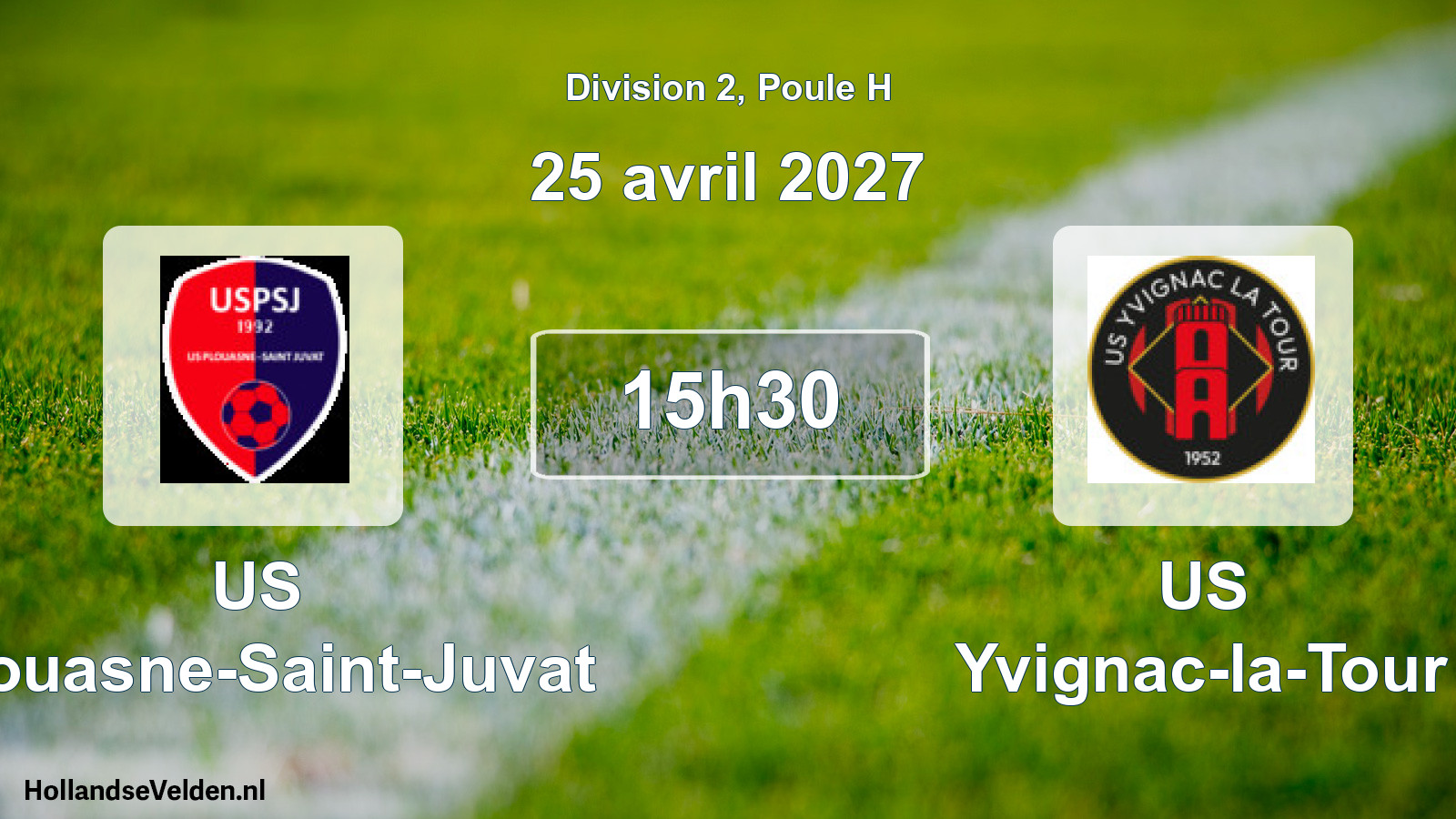 Match programmé: US Plouasne-Saint-Juvat - US Yvignac-la-Tour (25 avril 2027)