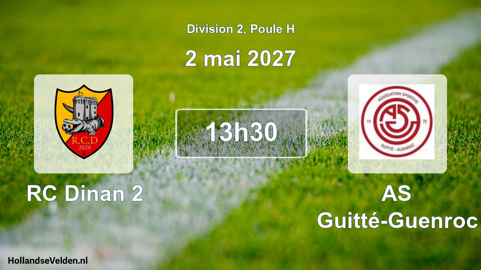 Match programmé: RC Dinan 2 - AS Guitté-Guenroc (2 mai 2027)
