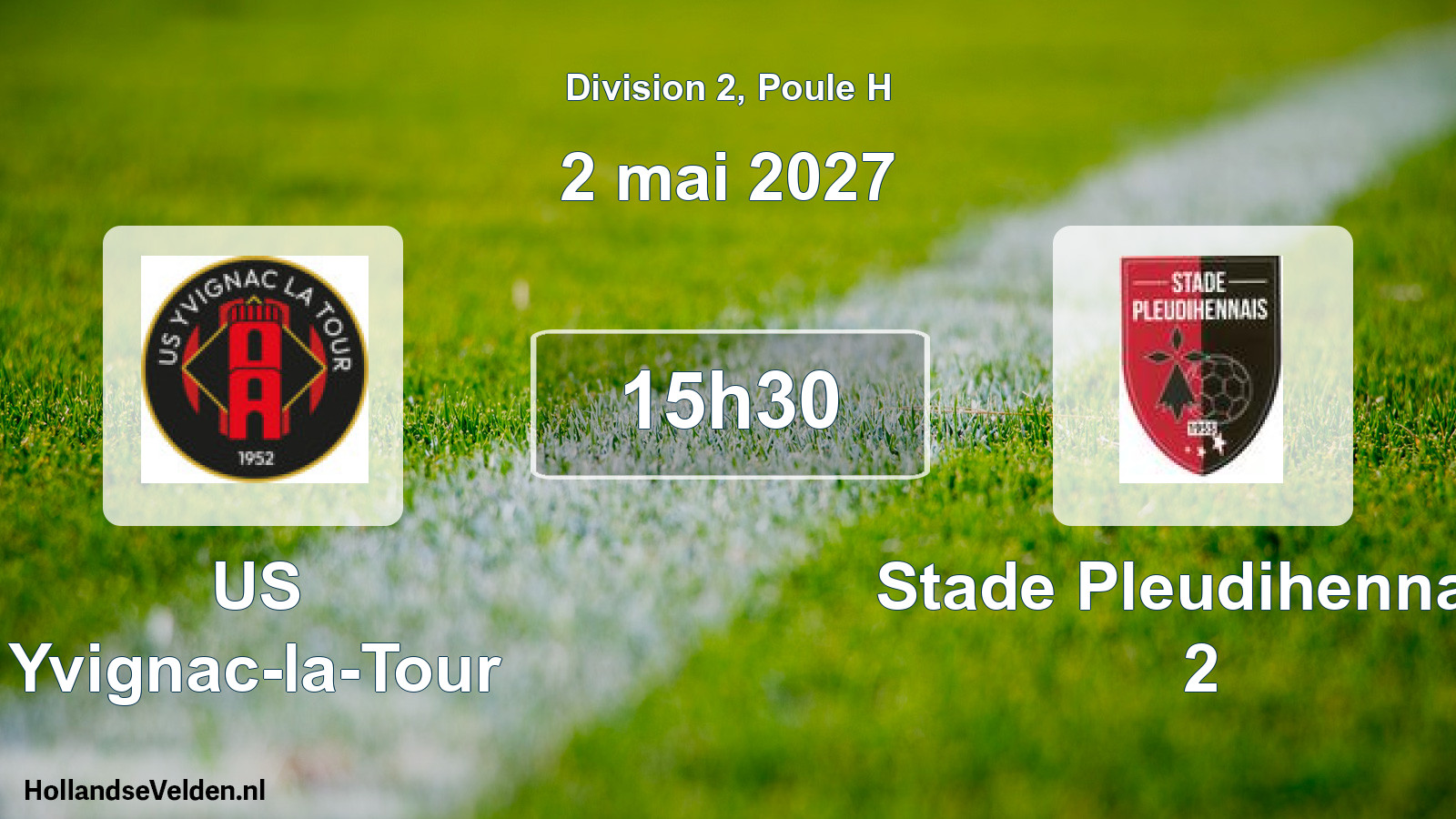 Match programmé: US Yvignac-la-Tour - Stade Pleudihennais 2 (2 mai 2027)