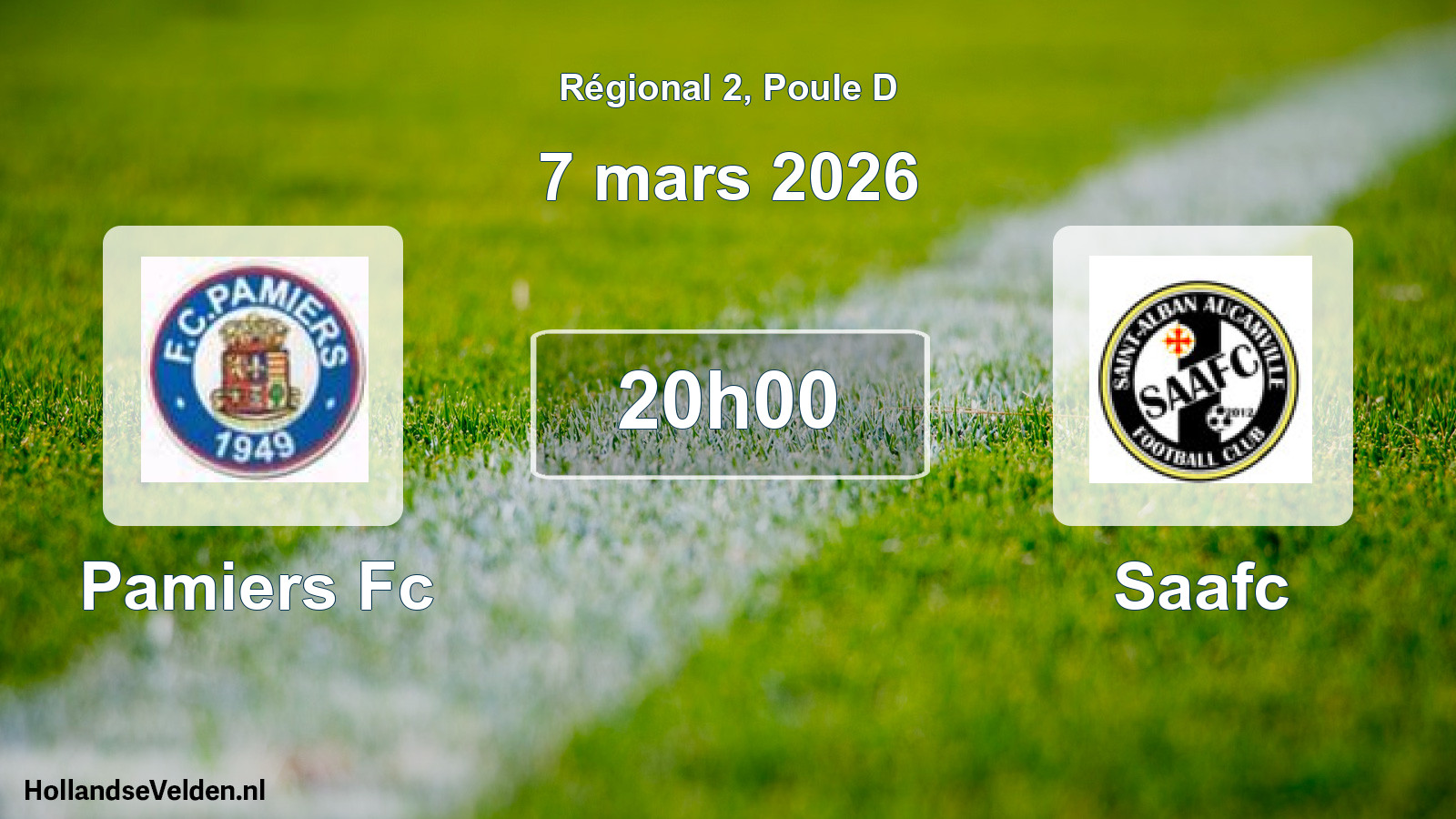 Geplande wedstrijd: Pamiers Fc - Saafc (7 mars 2026)