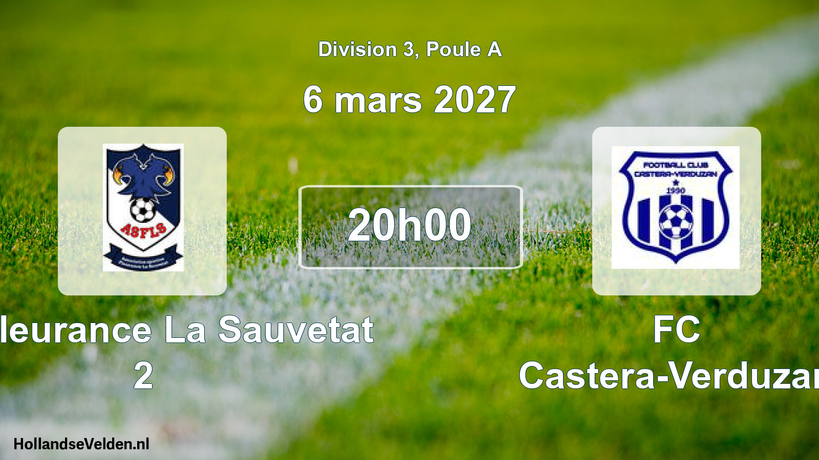 Match programmé: AS Fleurance La Sauvetat 2 - FC Castera-Verduzan (6 mars 2027)
