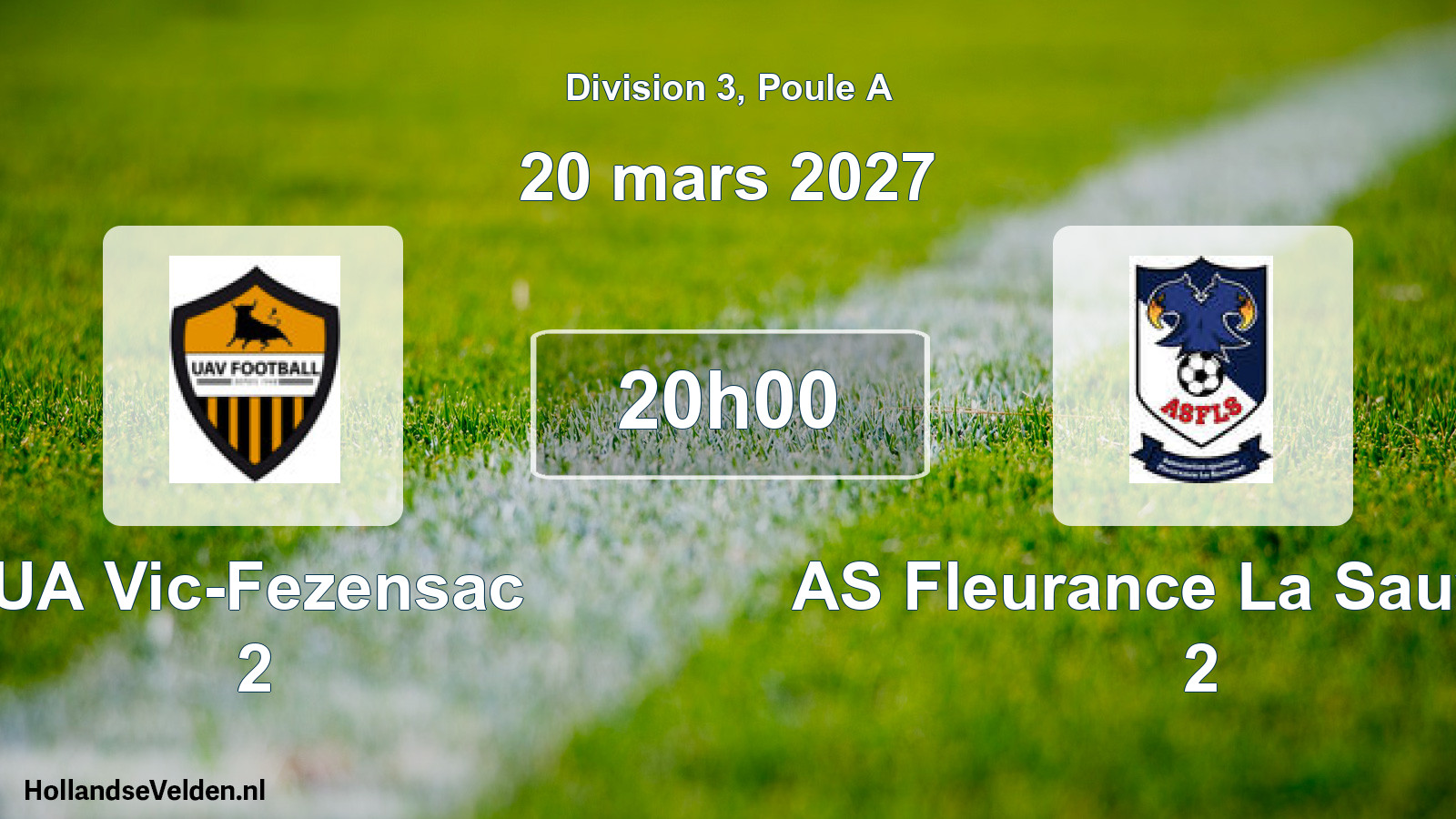 Match programmé: UA Vic-Fezensac 2 - AS Fleurance La Sauvetat 2 (20 mars 2027)