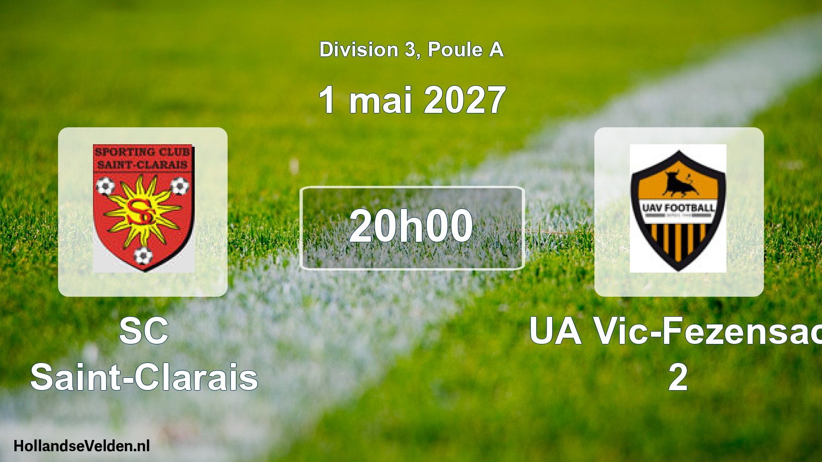 Match programmé: SC Saint-Clarais - UA Vic-Fezensac 2 (1 mai 2027)