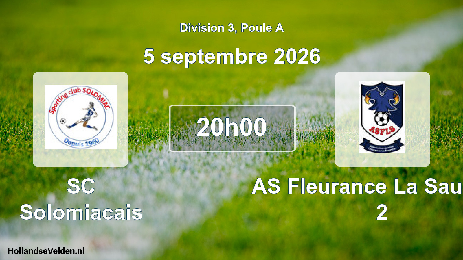 Match programmé: SC Solomiacais - AS Fleurance La Sauvetat 2 (5 septembre 2026)