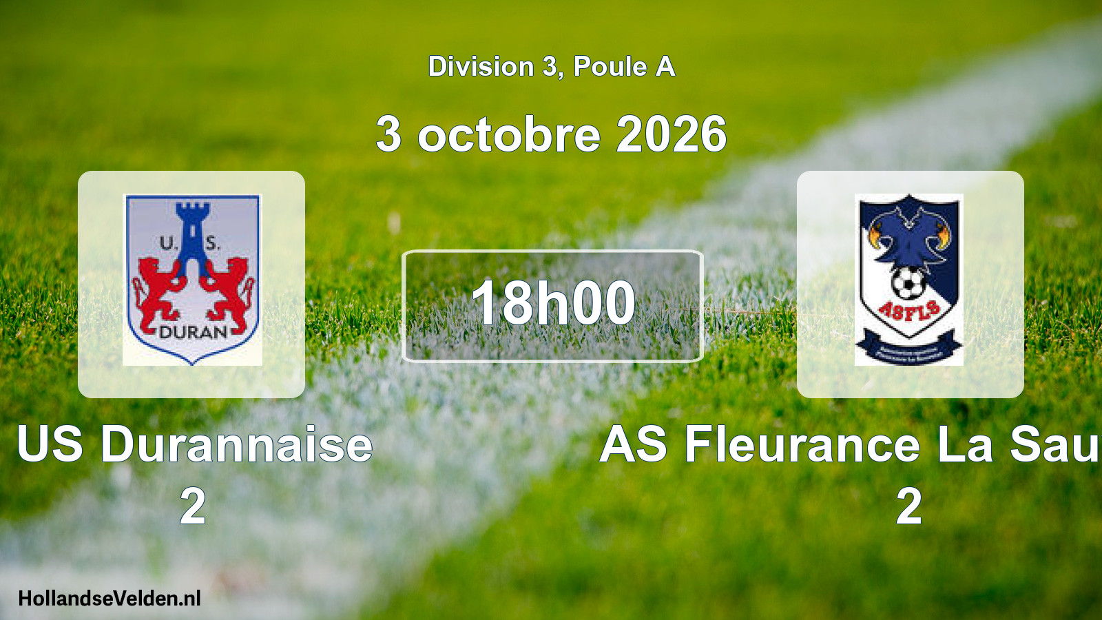 Match programmé: US Durannaise 2 - AS Fleurance La Sauvetat 2 (3 octobre 2026)