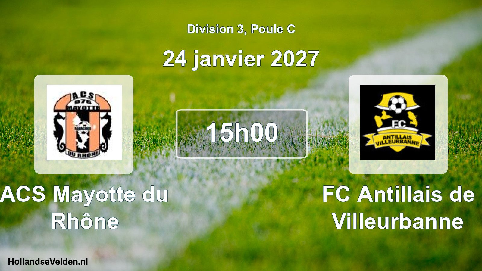 Scheduled Match: ACS Mayotte du Rhône - FC Antillais de Villeurbanne (24 January 2027)