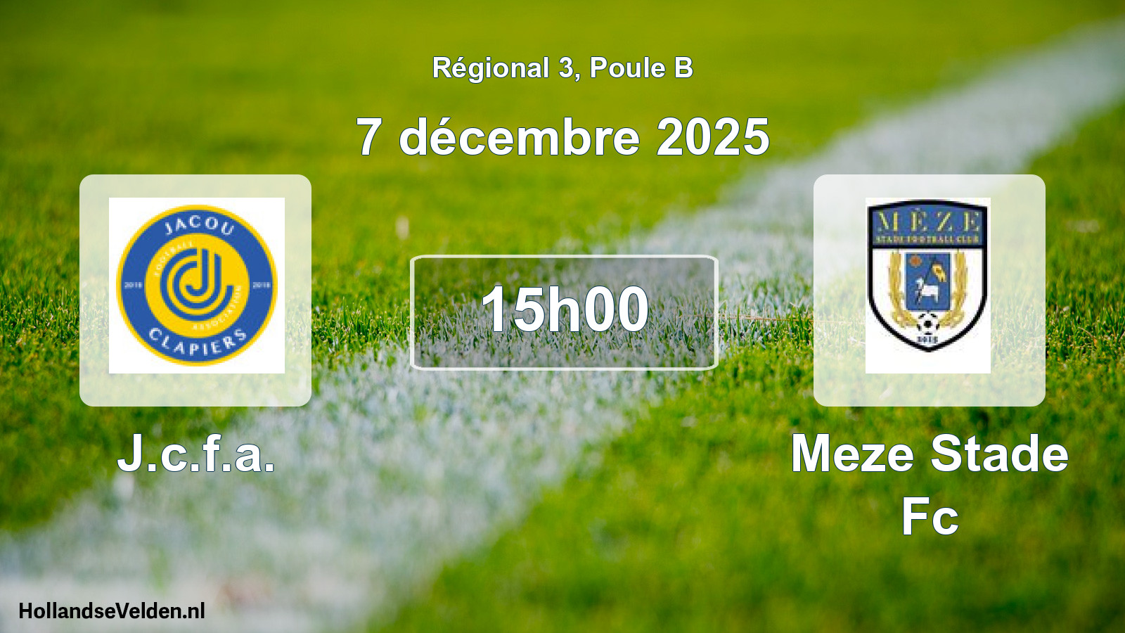 Scheduled Match: J.c.f.a. - Meze Stade Fc (7 December 2025)