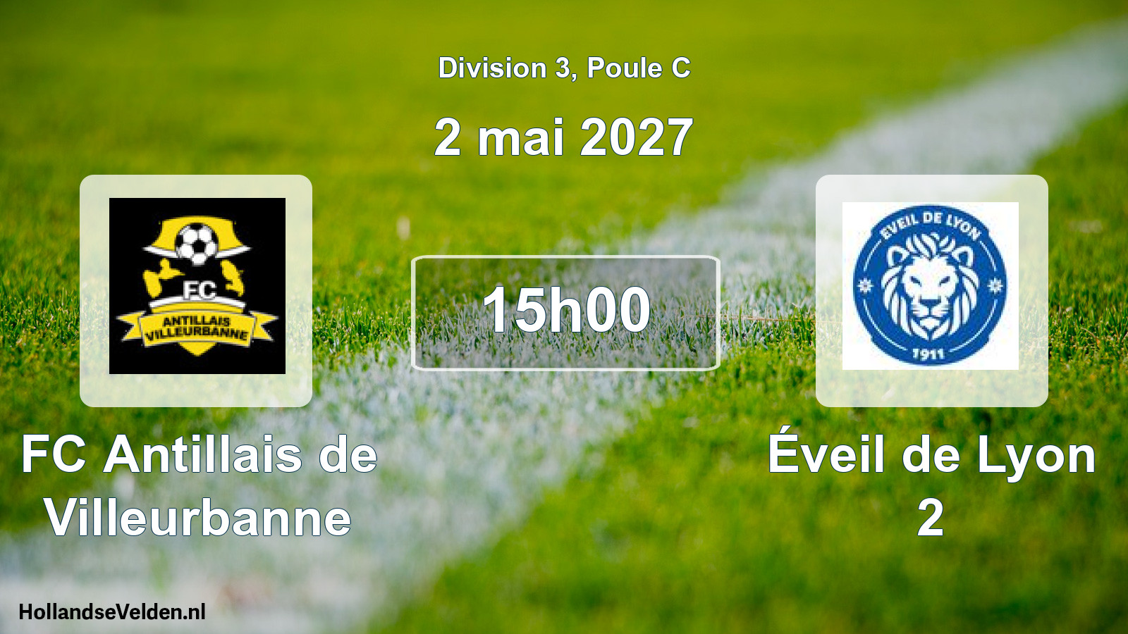 Scheduled Match: FC Antillais de Villeurbanne - Éveil de Lyon 2 (2 May 2027)
