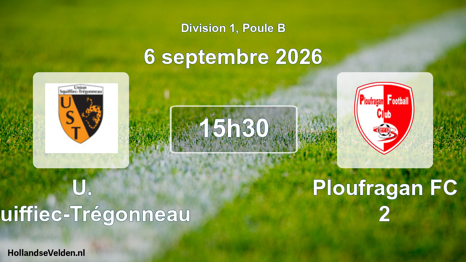 Match programmé: U. Squiffiec-Trégonneau - Ploufragan FC 2 (6 septembre 2026)