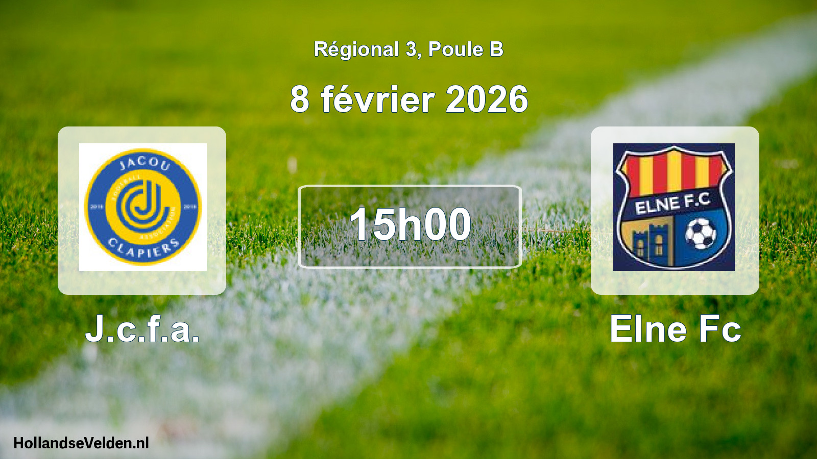 Geplande wedstrijd: J.c.f.a. - Elne Fc (8 février 2026)