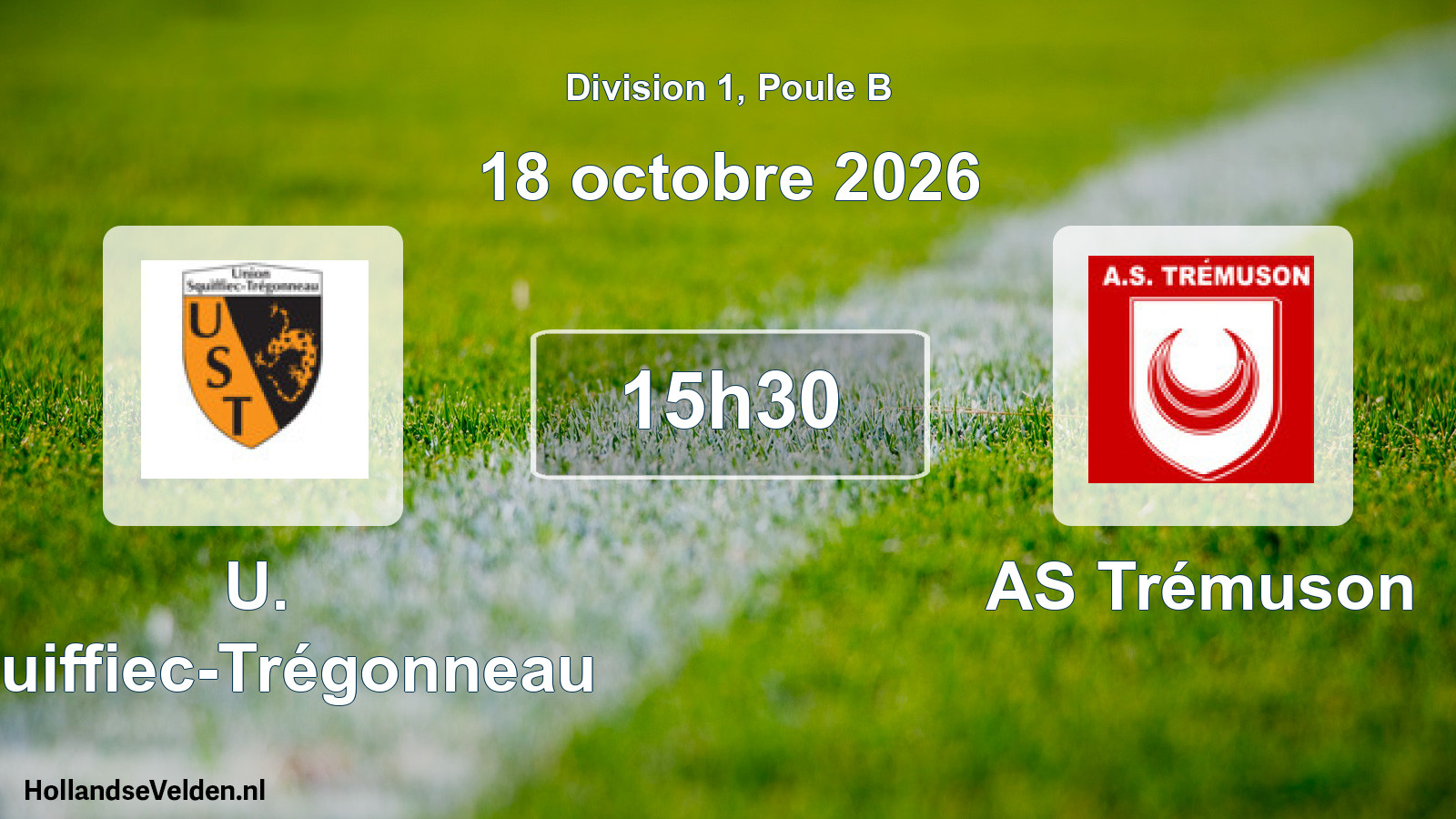 Match programmé: U. Squiffiec-Trégonneau - AS Trémuson (18 octobre 2026)