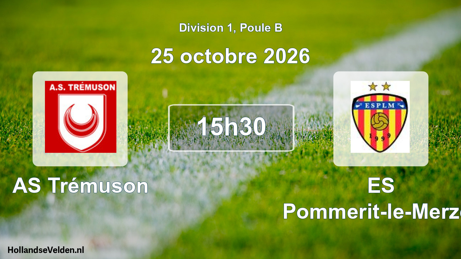 Match programmé: AS Trémuson - ES Pommerit-le-Merzer (25 octobre 2026)