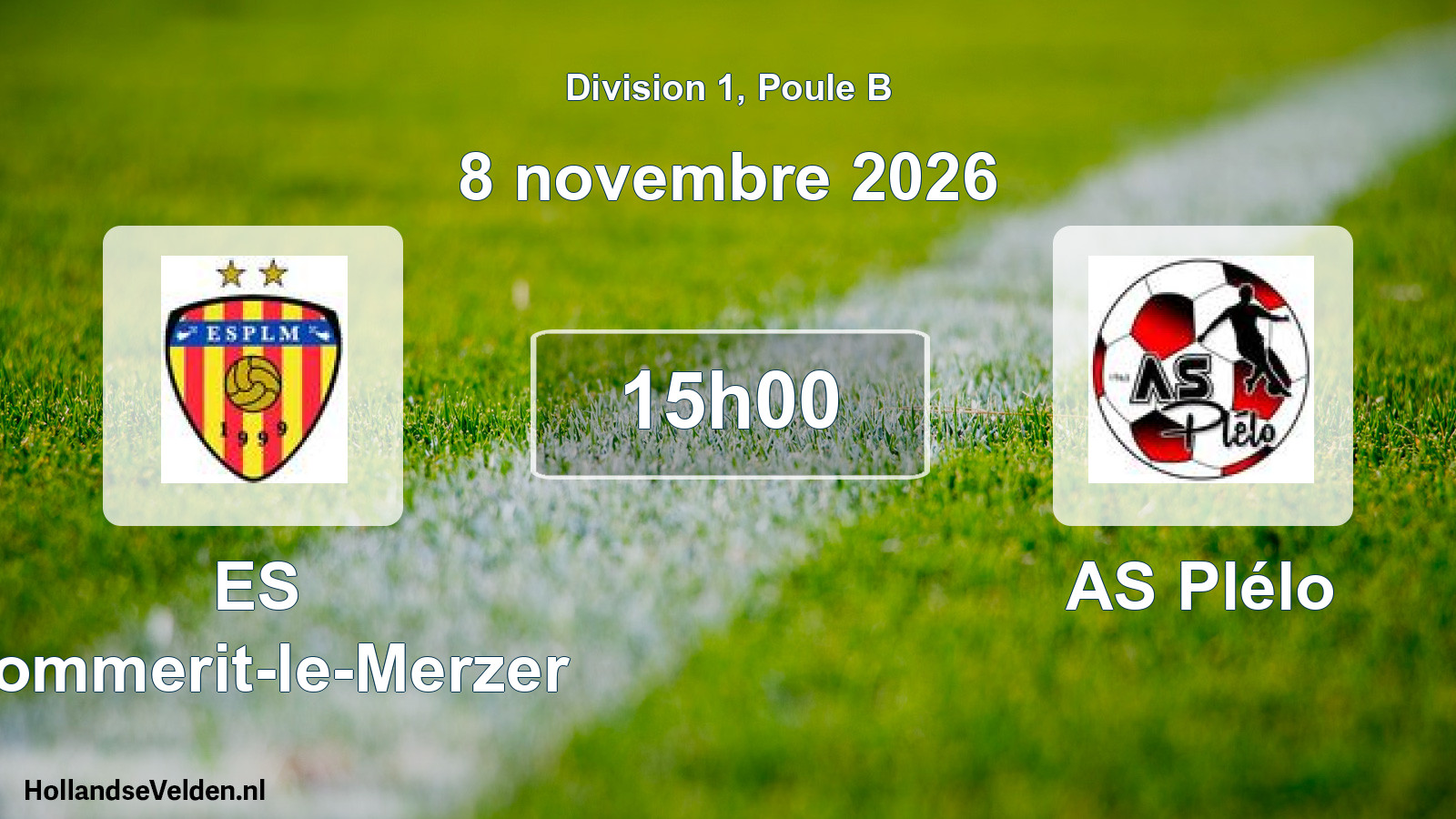 Match programmé: ES Pommerit-le-Merzer - AS Plélo (8 novembre 2026)