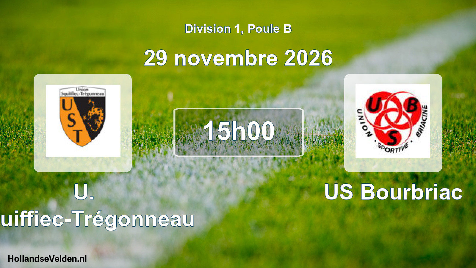 Geplande wedstrijd: U. Squiffiec-Trégonneau - US Bourbriac (29 november 2026)