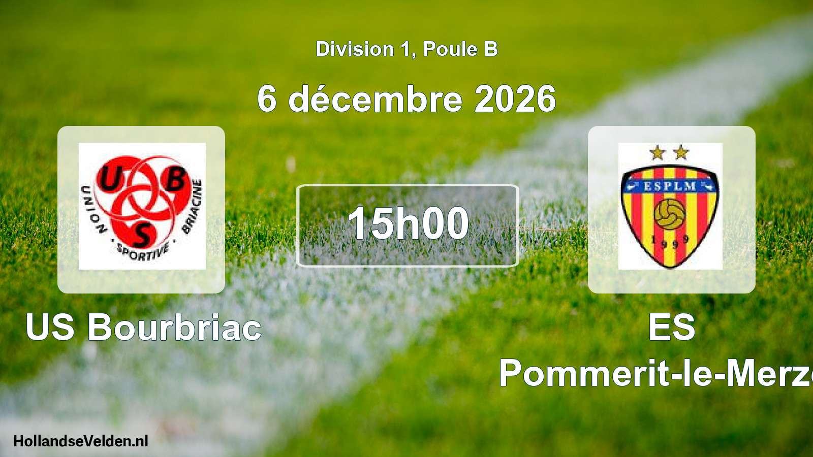 Match programmé: US Bourbriac - ES Pommerit-le-Merzer (6 décembre 2026)